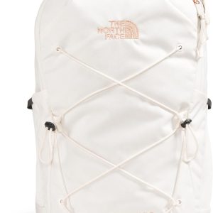 The North Face Women's Jester Luxe Everyday Laptop Backpack, Gardenia White/Burnt Coral Metallic, One Size