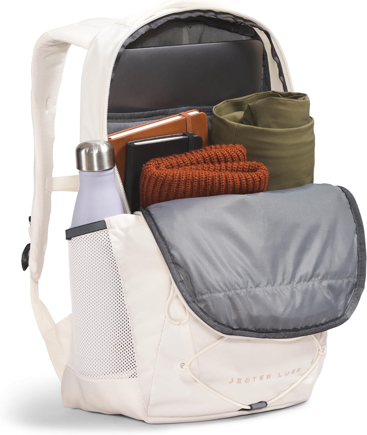 The North Face Women's Jester Luxe Everyday Laptop Backpack, Gardenia White/Burnt Coral Metallic, One Size - Image 5